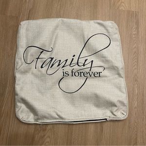 Never used 19x19 burlap pillow sham